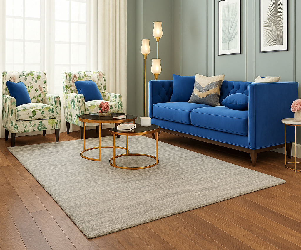 Solid Plain Texture Rug