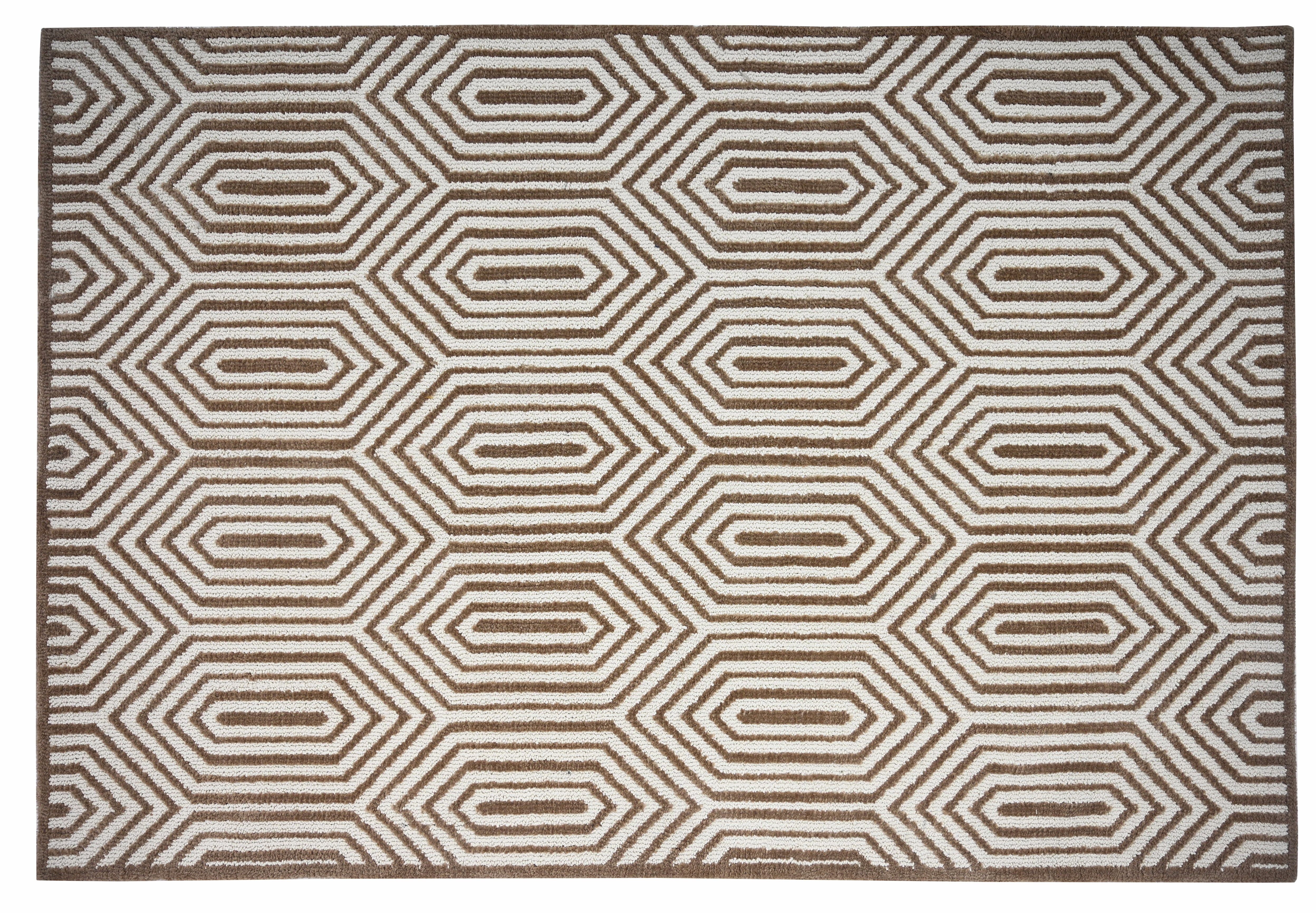 Geo Harmony Hexagon Pattern Rug