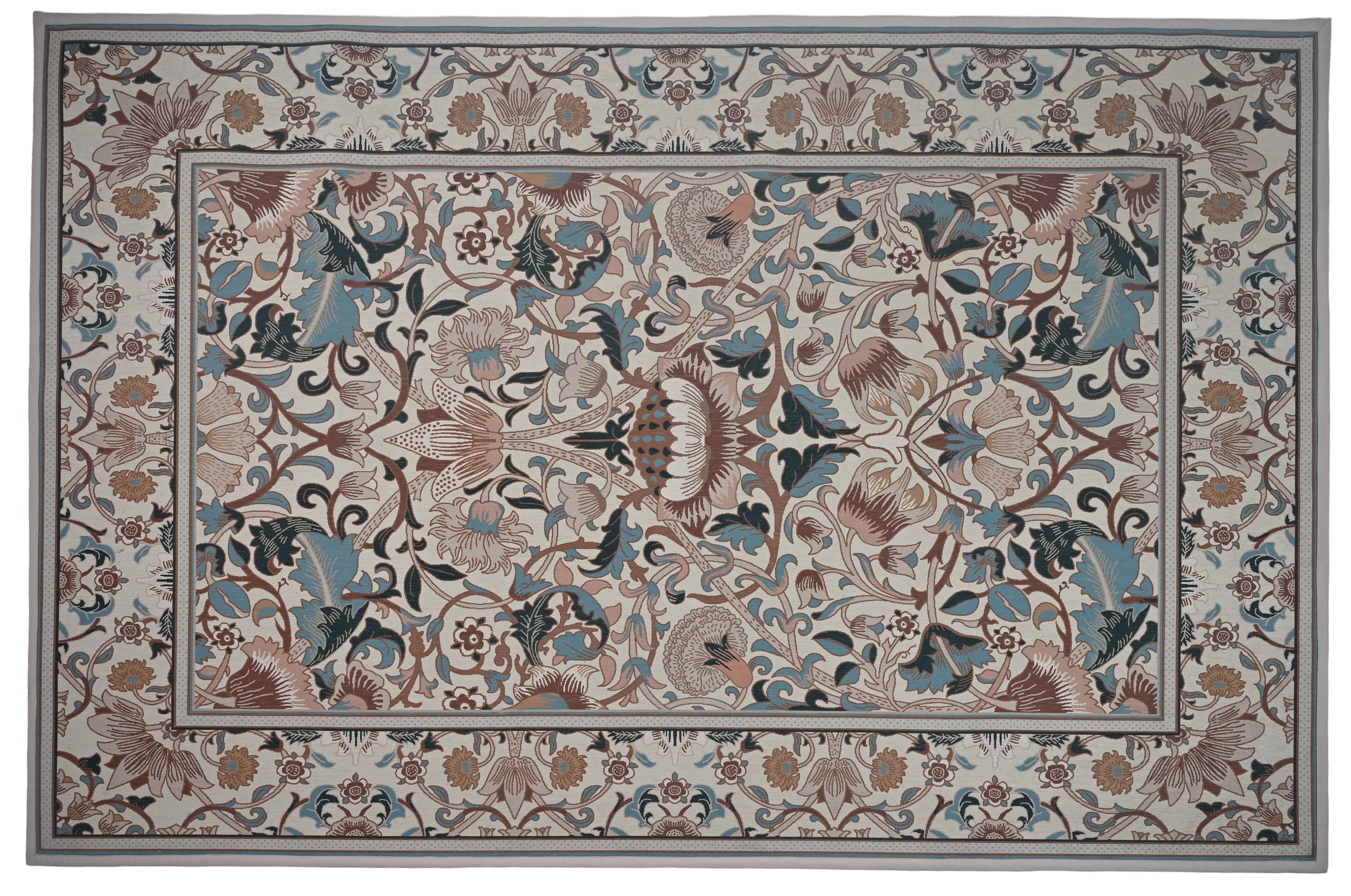 Classic Floral Vine Printed Rug