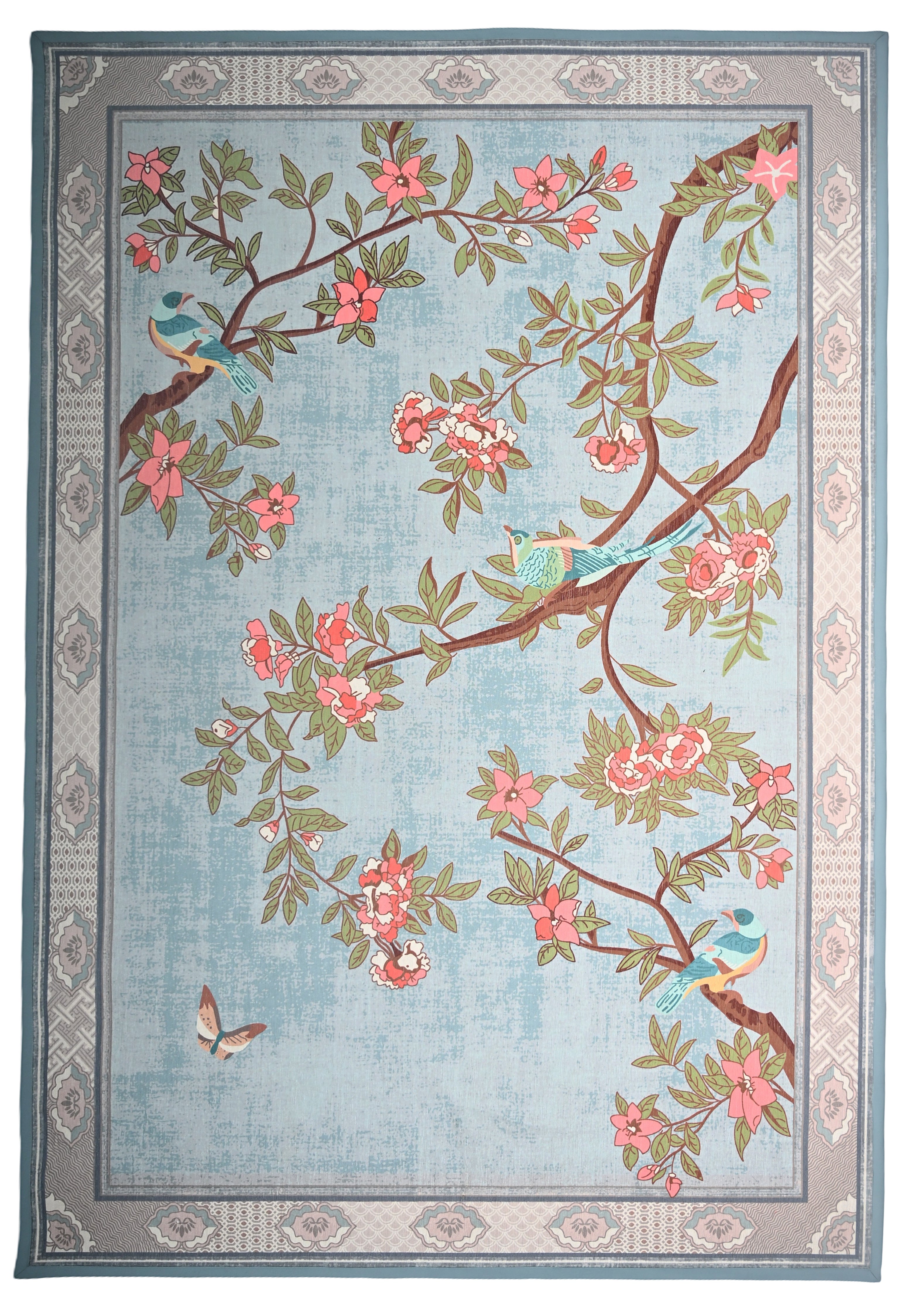 Blossom Bird Printed Rug