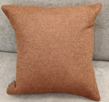 Textured Bouclé Cushion Rust Brown