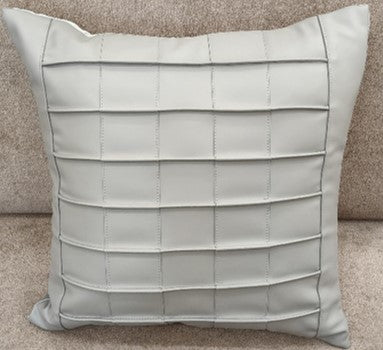 Modern Pleated Panel Cushion Grey