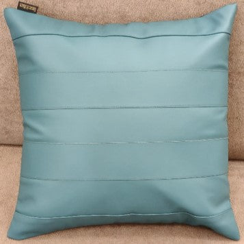 Modern Pleated Panel Cushion Steel Blue