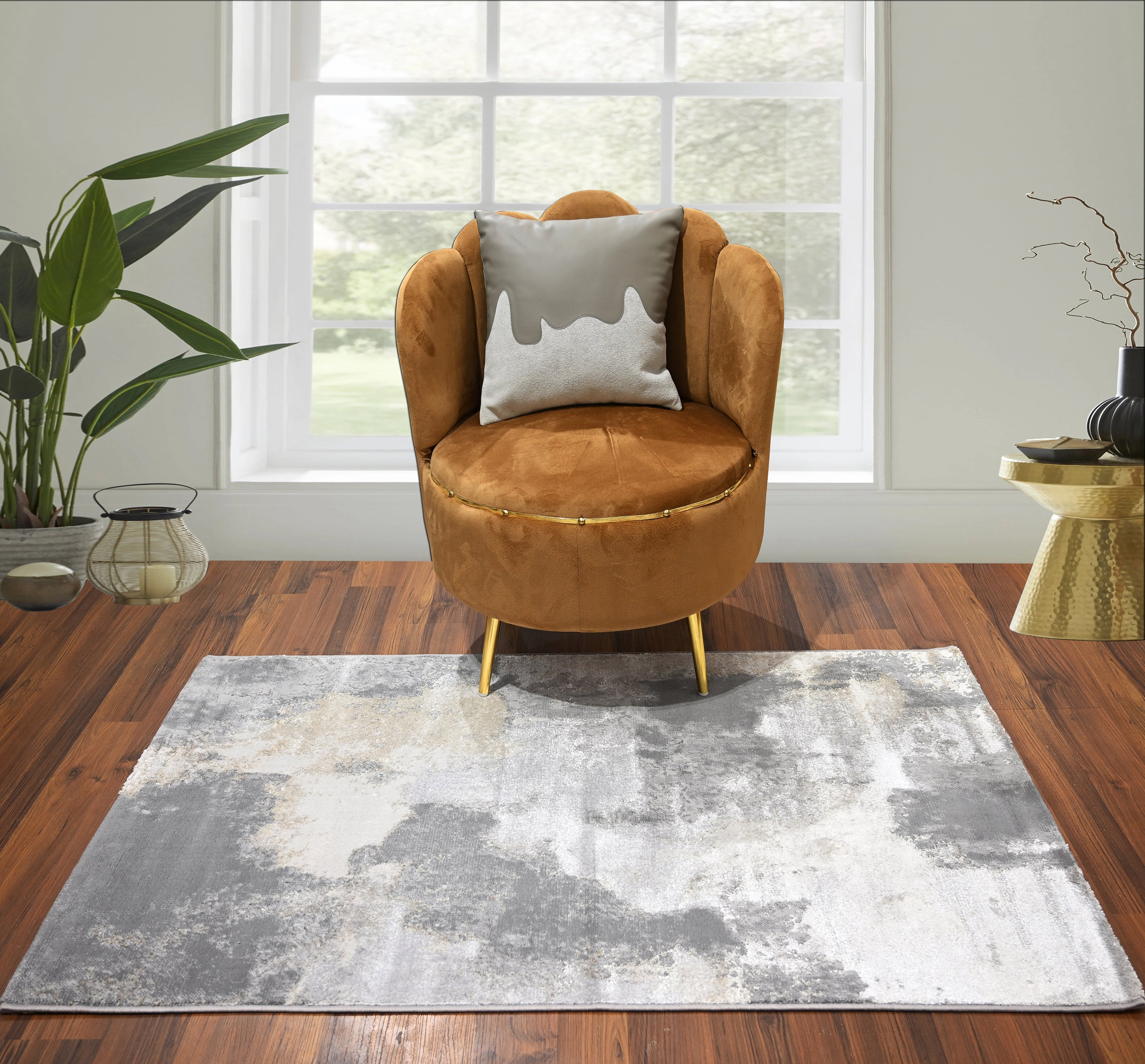 Modern Painterly Rug