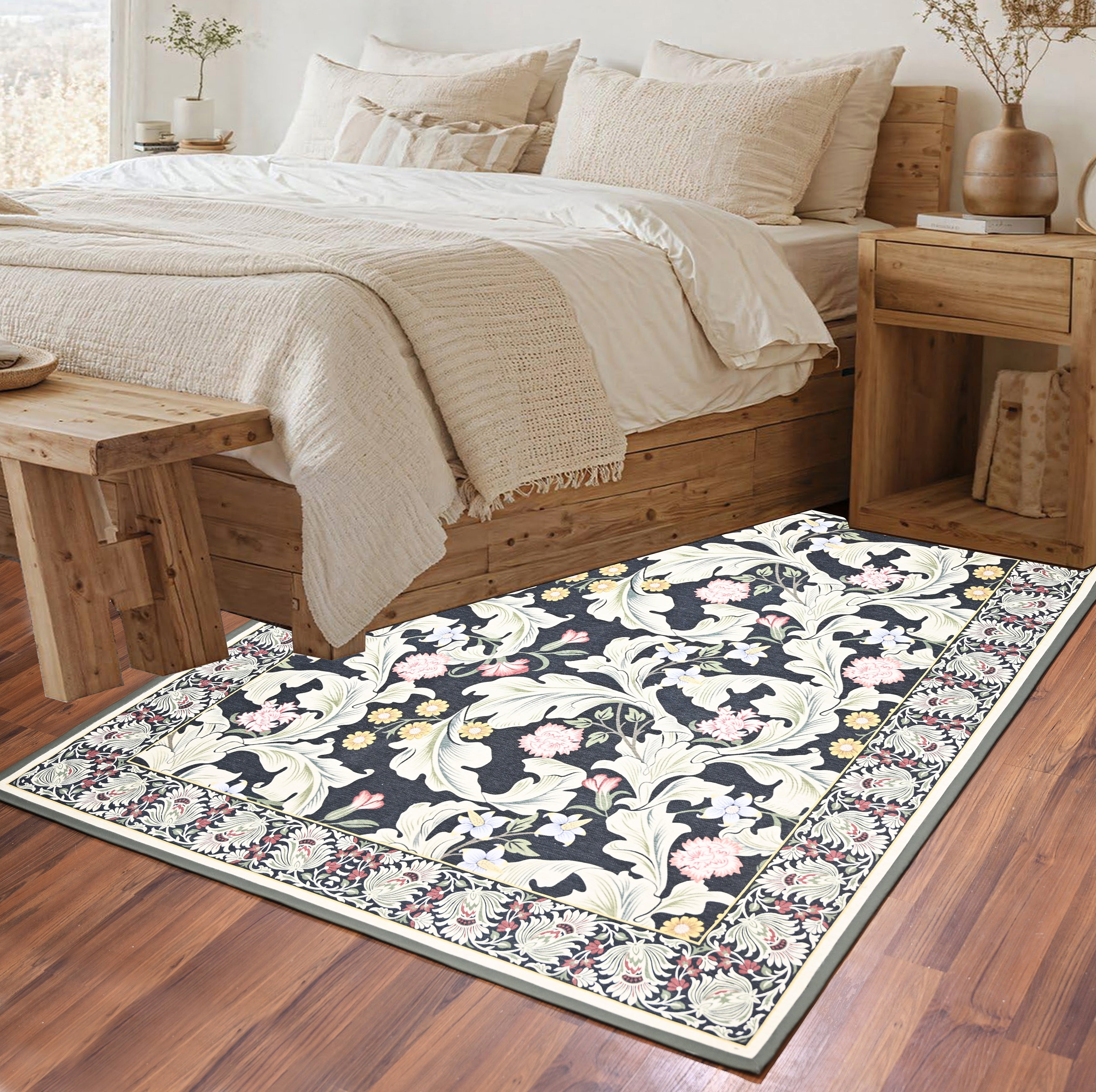 Arts & Crafts Floral Rug