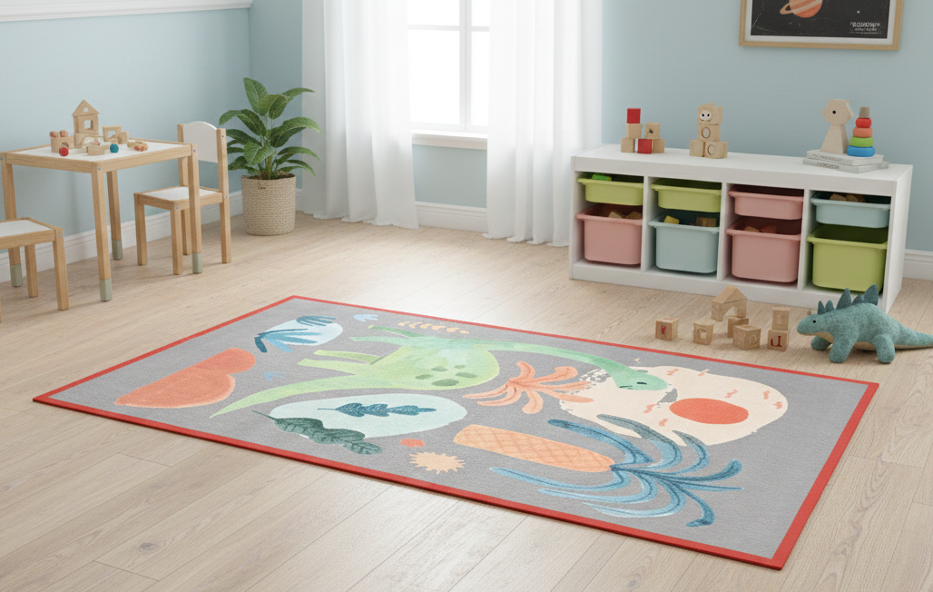 Abstract Organic Rug