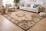 Heritage Echo Distressed Medallion Vintage Rug