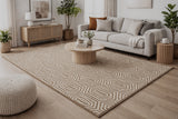 Geo Harmony Hexagon Pattern Rug
