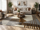 Modern Patchwork Geometry Rug
