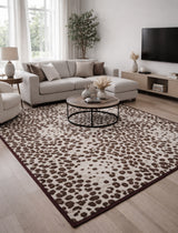 Wild Dune Speckled Animal Print Designer Rug