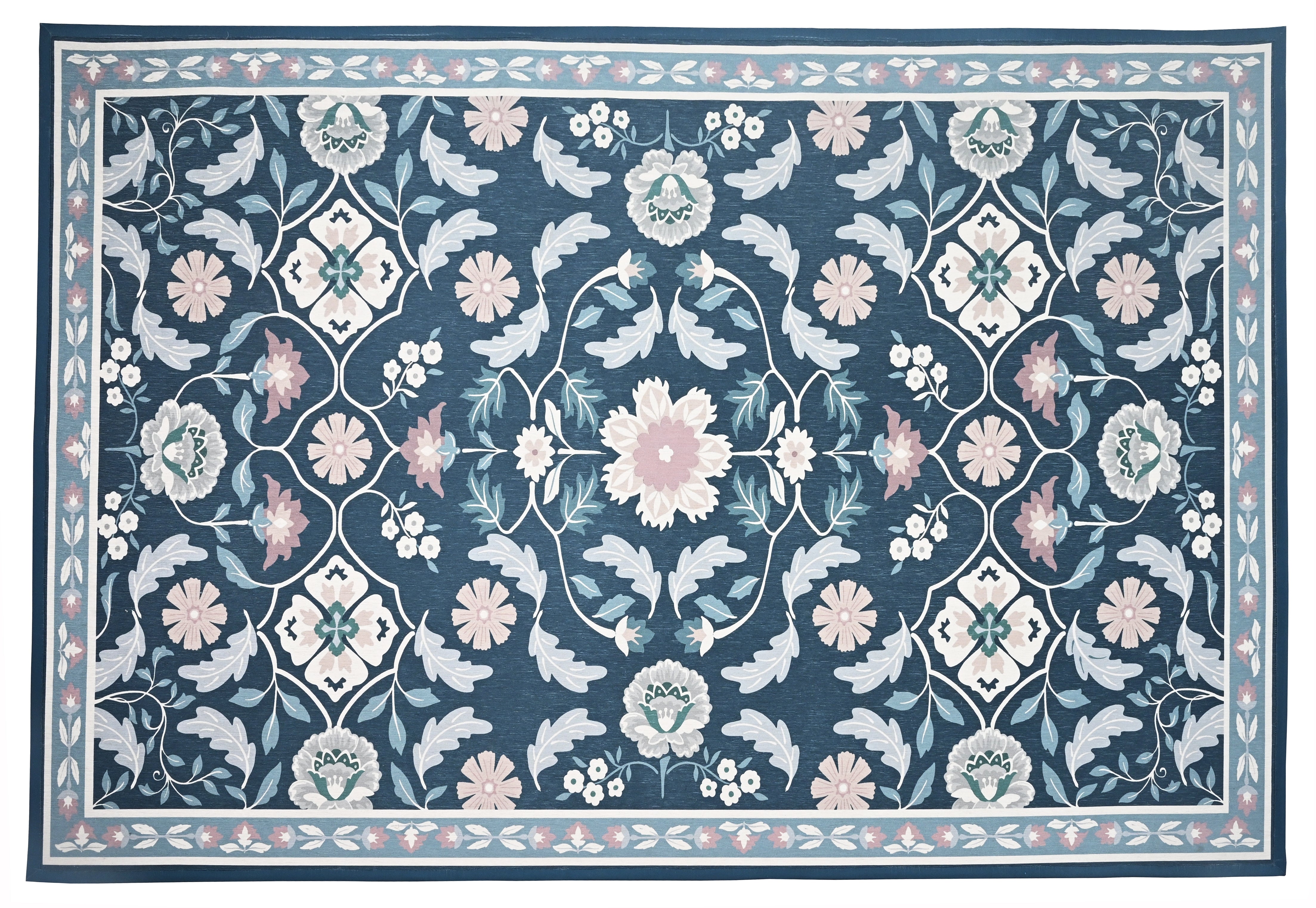 Vintage Floral Printed Rug