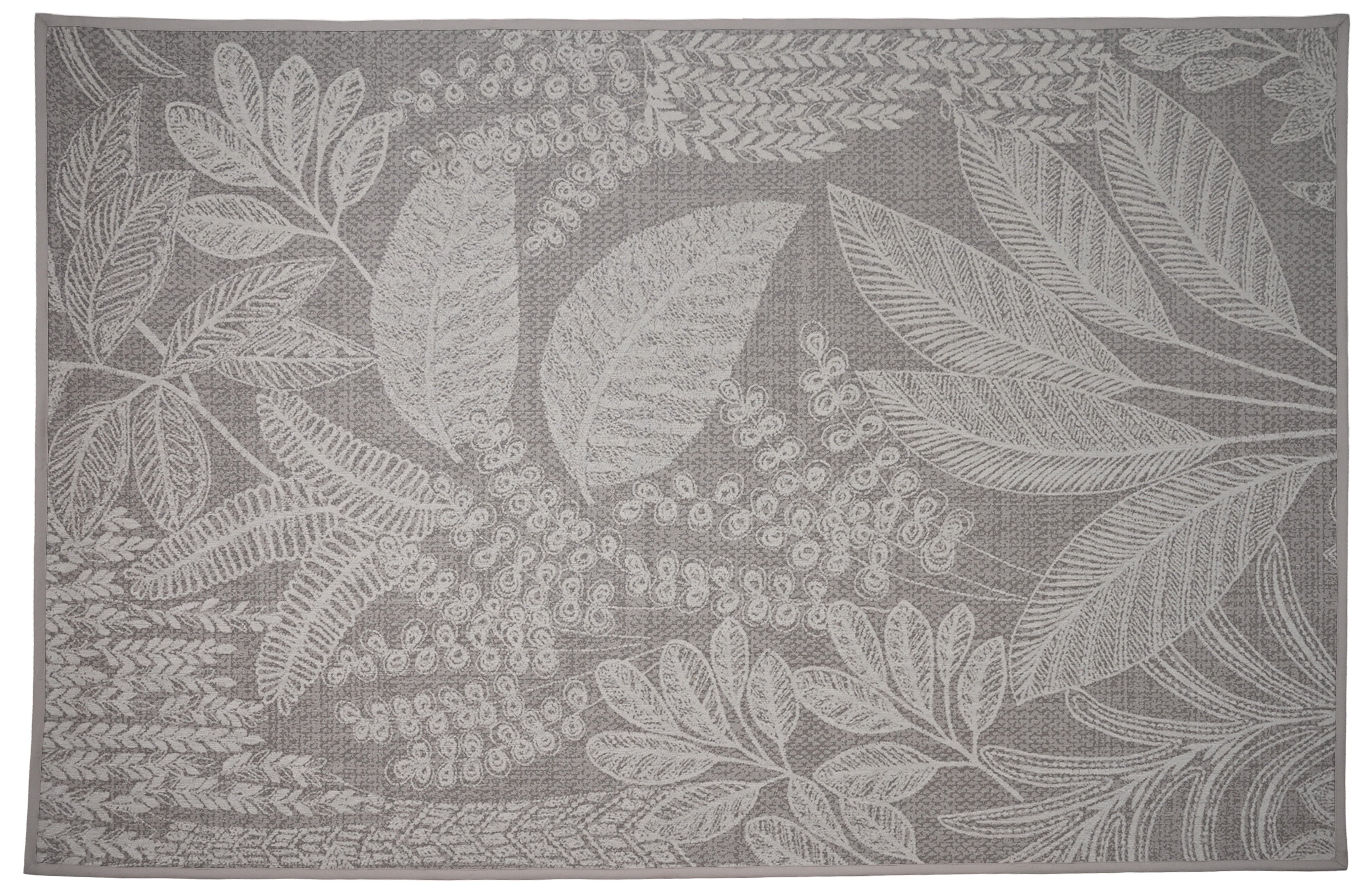Modern Leaf Texture Printed Rug